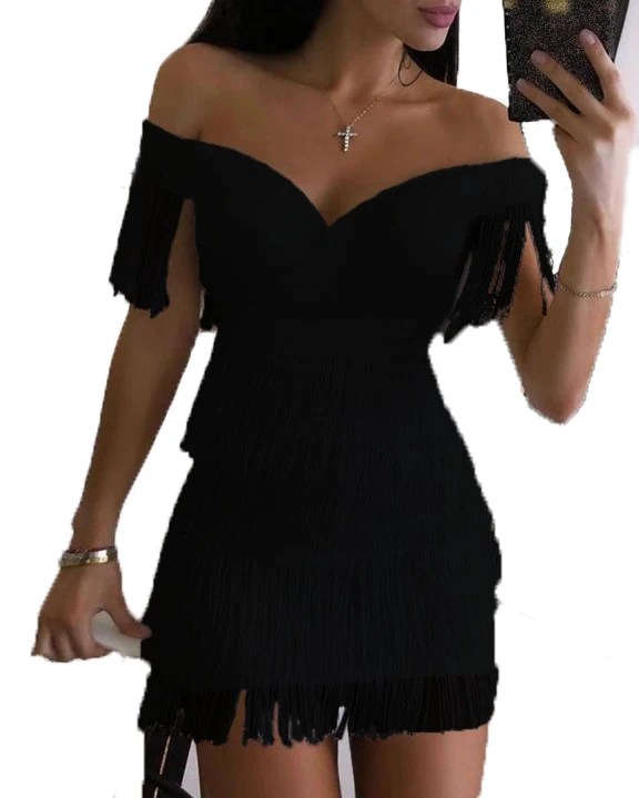 2021 new high quality women's one shoulder tassel tight skirt Party Mini women's evening dress solid color simple style
2021 new high quality women's one shoulder tassel tight skirt Party Mini women's evening dress solid color simple style
