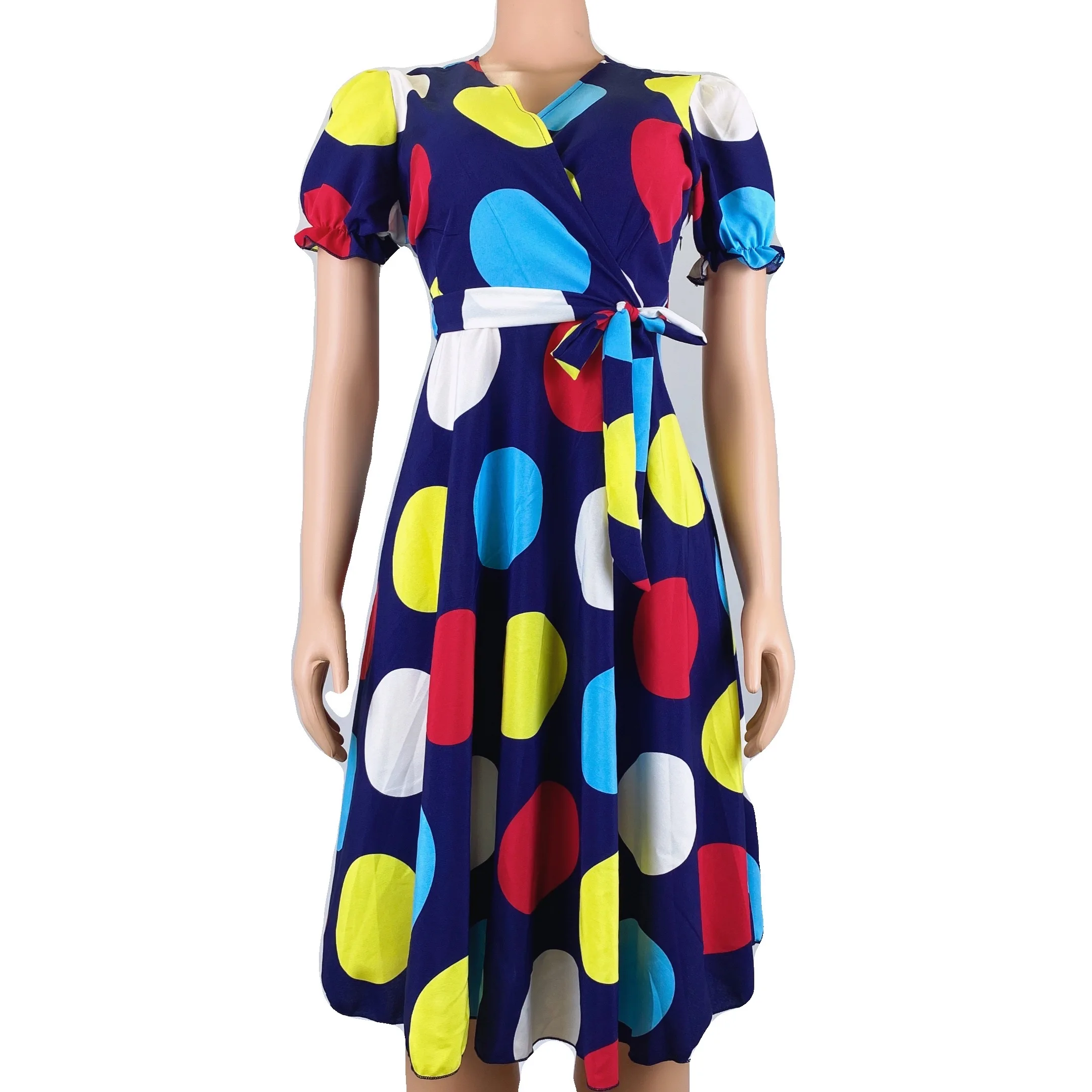 casual V Neck big Polka Dot ladies party wear women Draped dress gown for fat women, Shown
casual V Neck big Polka Dot ladies party wear women Draped dress gown for fat women, Shown