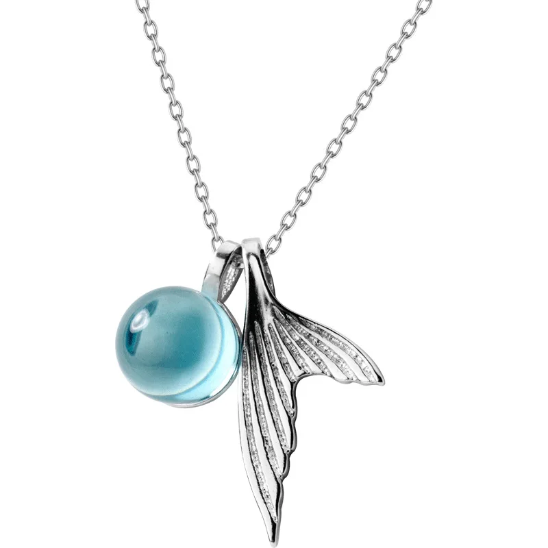 N1503 925 Sterling Silver Jewelry Necklace With Mermaid Tear Tail Sea shape Pendant luxury Jewelry Engagement Gift
N1503 925 Sterling Silver Jewelry Necklace With Mermaid Tear Tail Sea shape Pendant luxury Jewelry Engagement Gift