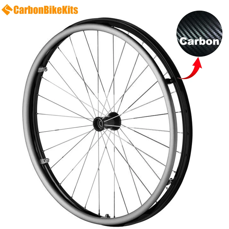 CBK 24 inch super lightweight carbon performance wheelchair wheel sports wheel thru axle
CBK 24 inch super lightweight carbon performance wheelchair wheel sports wheel thru axle
