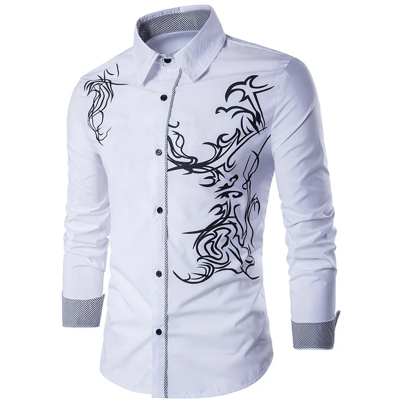 Wholesale Spring Autumn Male Ethnic Style Printed Sweatshirt Trendy Casual Long Sleeve Solid Casual Men's Shirts, Shown
Wholesale Spring Autumn Male Ethnic Style Printed Sweatshirt Trendy Casual Long Sleeve Solid Casual Men's Shirts, Shown