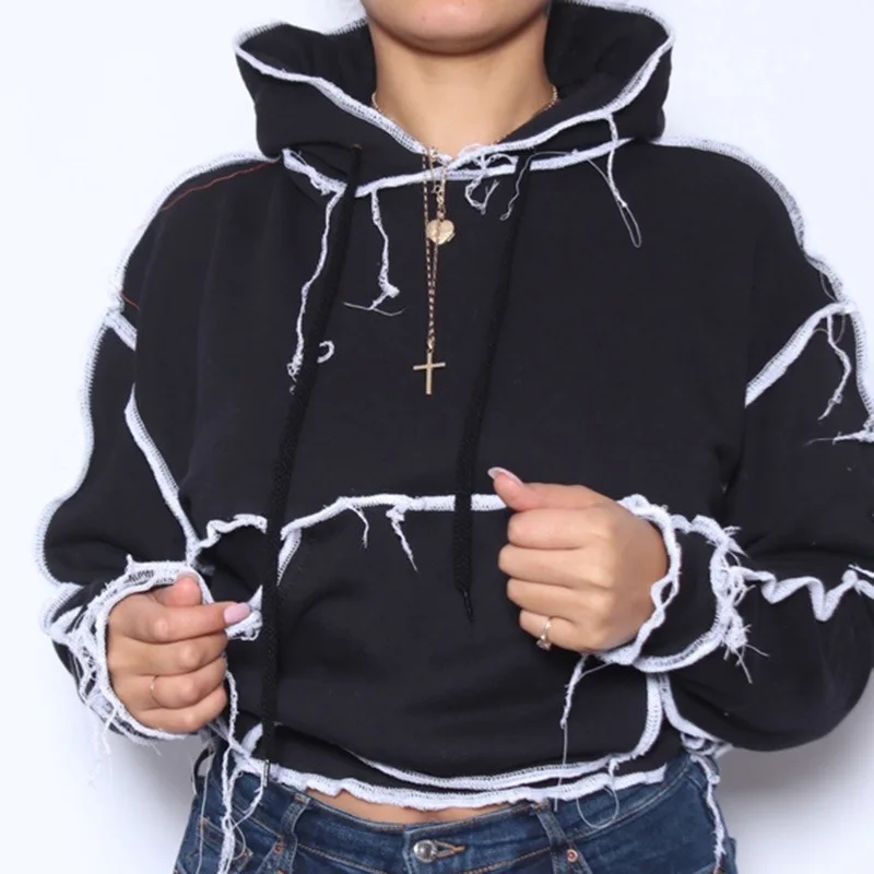 2021 Fall Winter Striped Long Sleeve Women Hooded With Pocket Sweatshirt Ladies Fashion Streetwear Hoodies Casual Top, Picture show
2021 Fall Winter Striped Long Sleeve Women Hooded With Pocket Sweatshirt Ladies Fashion Streetwear Hoodies Casual Top, Picture show