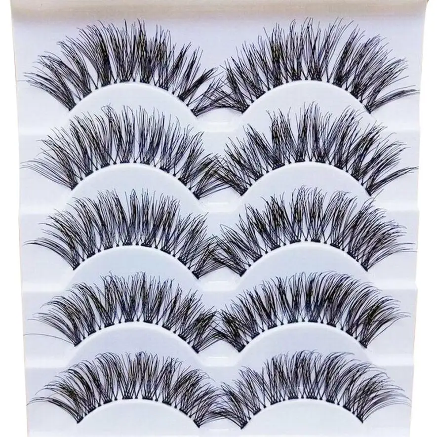 Handmade 5 Pairs clear band Natural Long False Eyelashes Extension Exquisite Gracious women Makeup Daily Party, Natural black
Handmade 5 Pairs clear band Natural Long False Eyelashes Extension Exquisite Gracious women Makeup Daily Party, Natural black