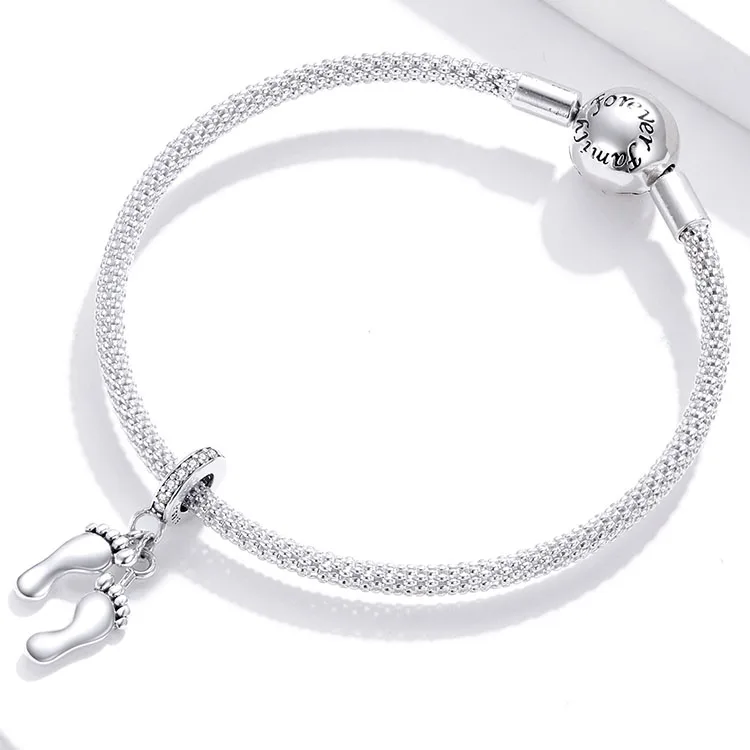 Exquisite 925 Sterling Silver Little Feet Pendant Jewelry Making Charm Bracelets Silver
Exquisite 925 Sterling Silver Little Feet Pendant Jewelry Making Charm Bracelets Silver