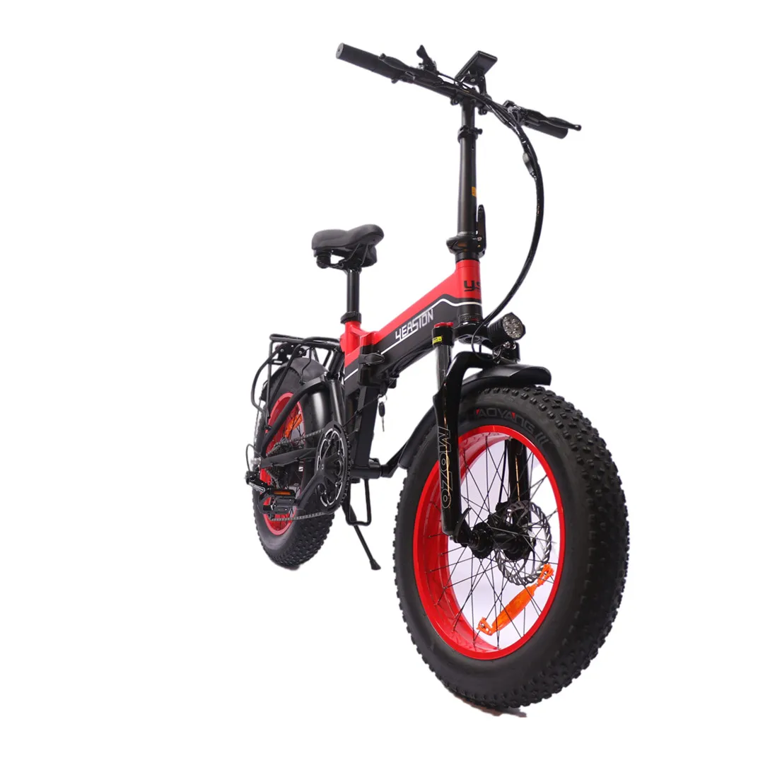 Free shipping US warehouse 20"x 4.0 whee 1000 W/48 V motor 14 ah battery fat tire Electric Folding Bike, Black and red
Free shipping US warehouse 20"x 4.0 whee 1000 W/48 V motor 14 ah battery fat tire Electric Folding Bike, Black and red