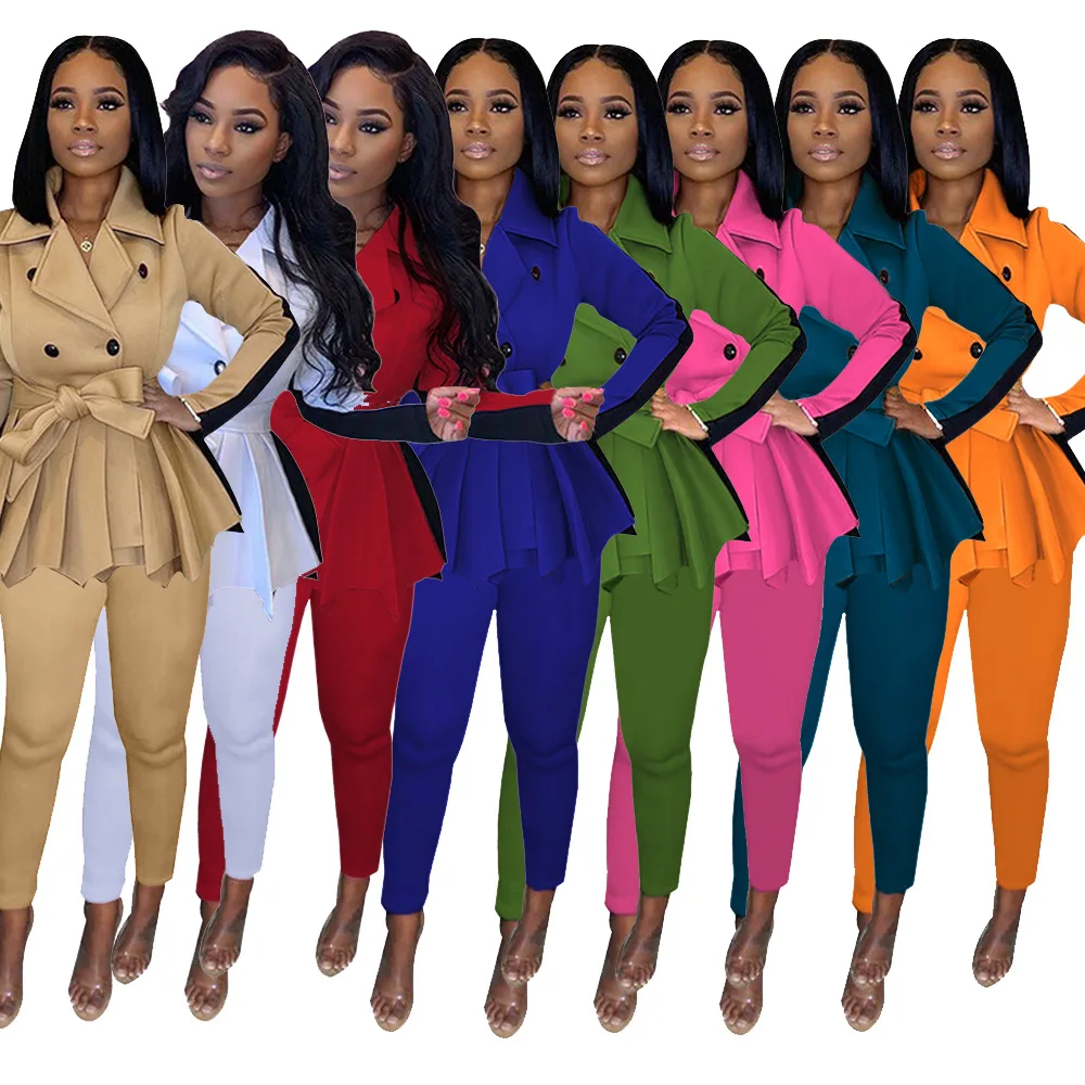 Foma Clothing Fall Thicken Coats Womens 2 Piece Outfit Fashion Two Piece Pants Set Women, As pictures
Foma Clothing Fall Thicken Coats Womens 2 Piece Outfit Fashion Two Piece Pants Set Women, As pictures