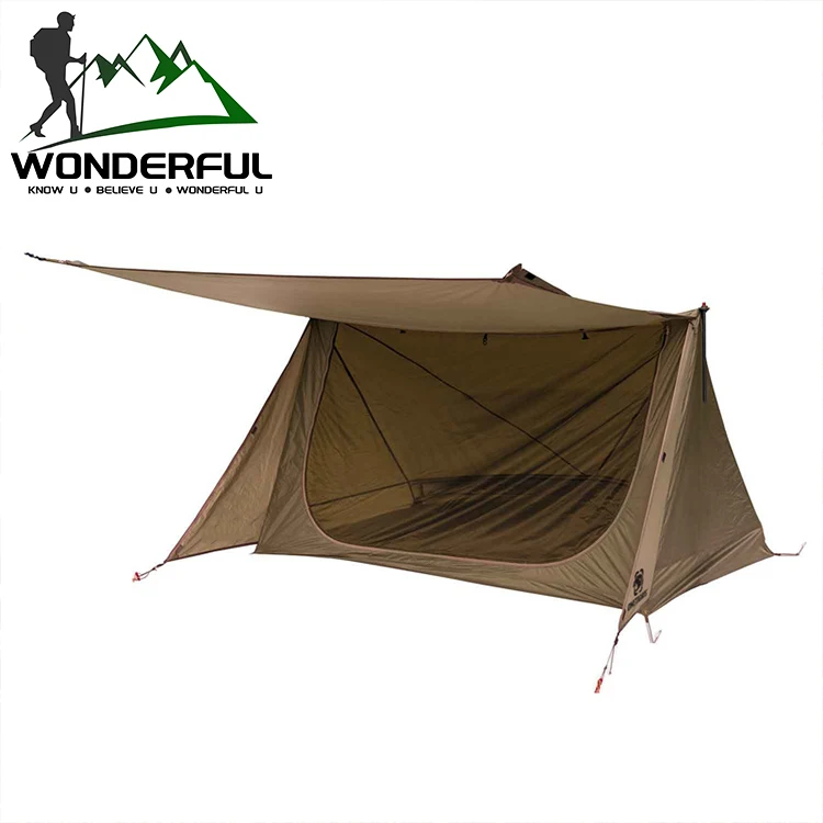 

Protection Rainproof 2 Person Outdoor Portable UV Survival Shelter Breathable Waterproof Awning Military Camping Tent