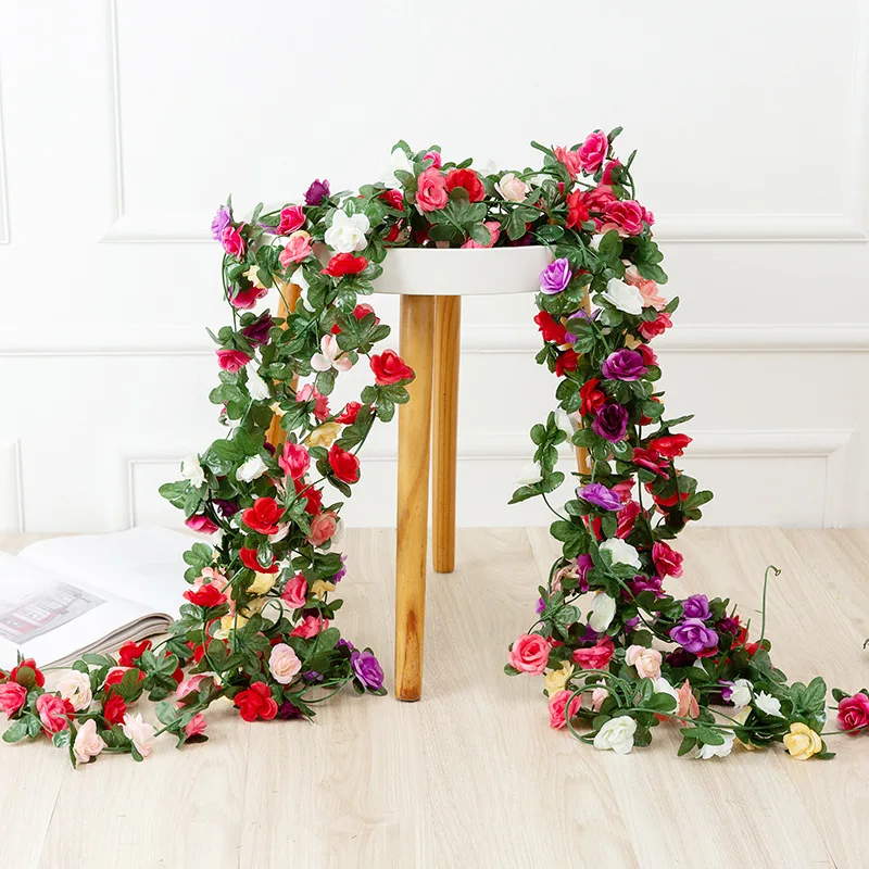Wedding Home Room Decoration Spring Autumn Christmas Garland Arch DIY Fake Plant Vine 250CM Rose Artificial Flowers
Wedding Home Room Decoration Spring Autumn Christmas Garland Arch DIY Fake Plant Vine 250CM Rose Artificial Flowers