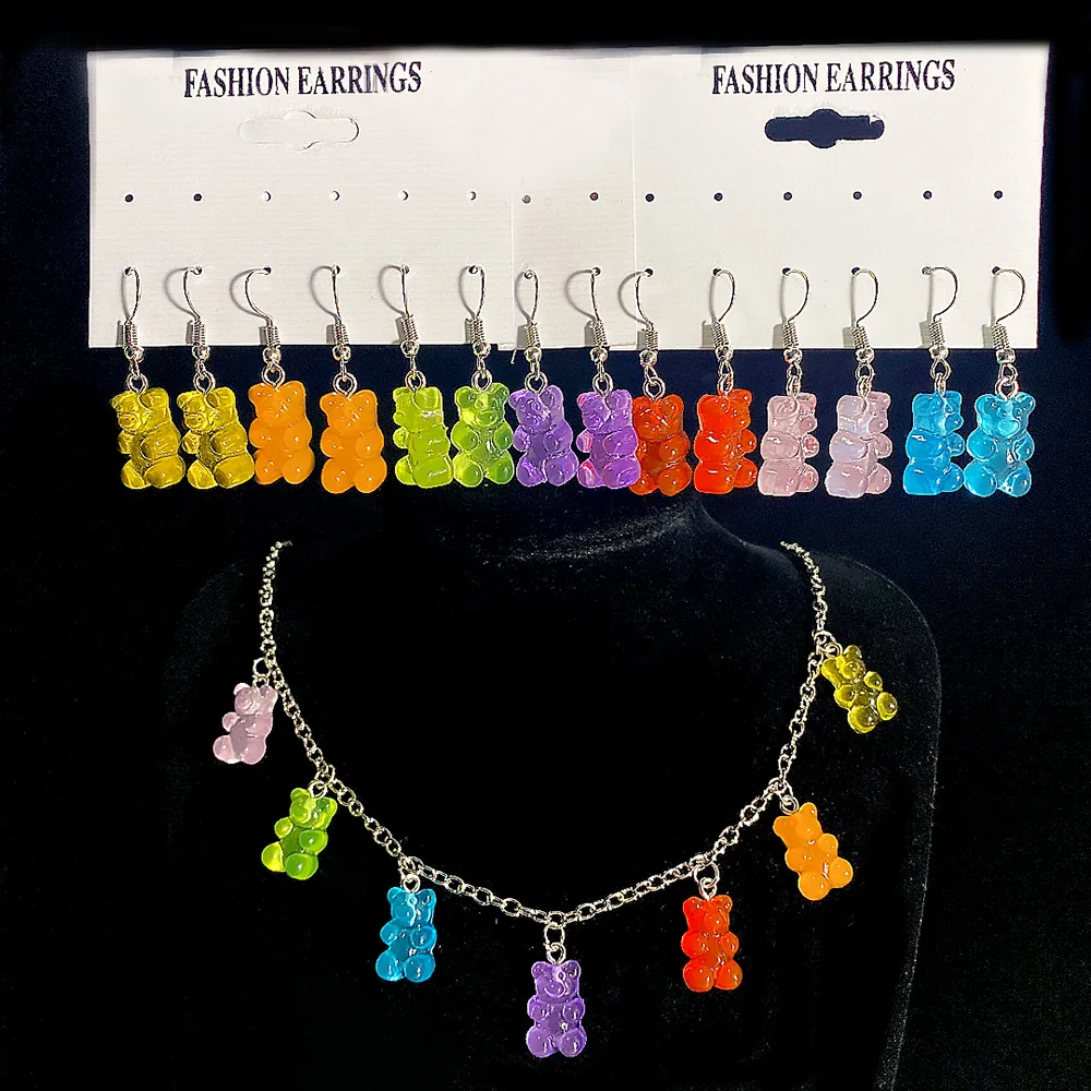 2021 New lovely Gummy colored candy bear Silver Plated pendant necklace jewelry for women and kids gifts
2021 New lovely Gummy colored candy bear Silver Plated pendant necklace jewelry for women and kids gifts
