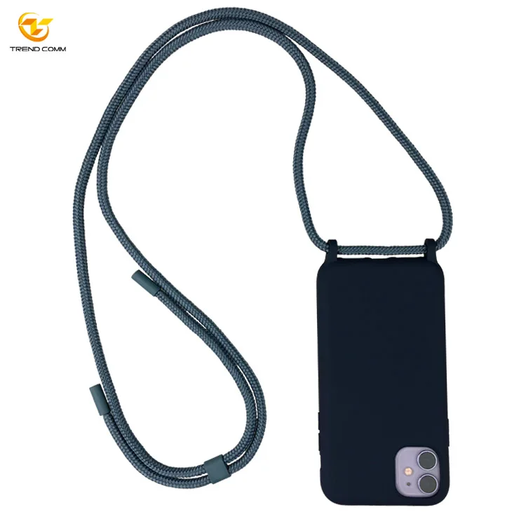 Custom Silicone Phone Protection Case On Polyester Lanyard For iPhone 11
Custom Silicone Phone Protection Case On Polyester Lanyard For iPhone 11