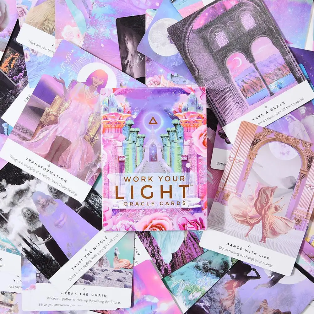 Work Your Light Oracle Cards 44 Beautiful Cards Oracle Deck Game Guidance Divination love oracle cards, Many colors for choose
Work Your Light Oracle Cards 44 Beautiful Cards Oracle Deck Game Guidance Divination love oracle cards, Many colors for choose