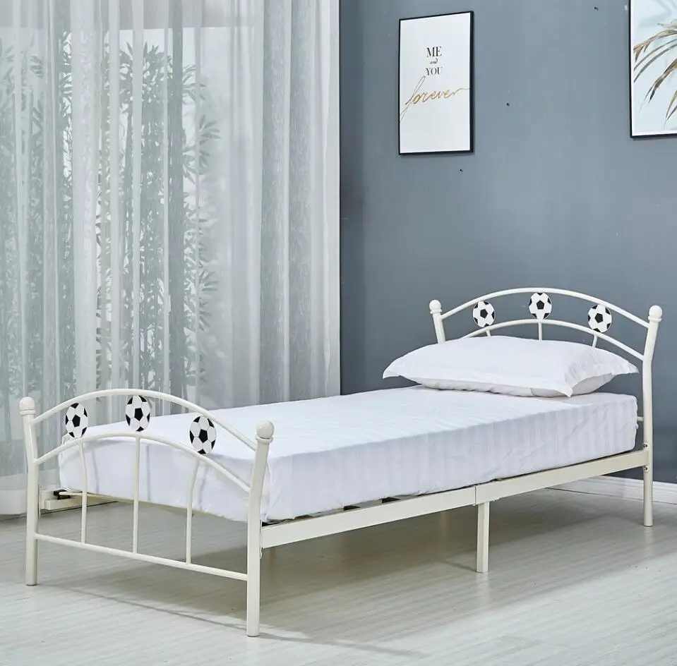 Kids Single Metal Bed Frame 3FT Children's Football Boys Bedstead, White, black and so on
Kids Single Metal Bed Frame 3FT Children's Football Boys Bedstead, White, black and so on