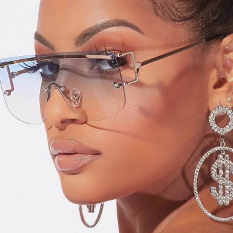 Hot sale Newest Modern trendy fashion shades sun glasses Retro rimless luxury square sunglasses 2021
Hot sale Newest Modern trendy fashion shades sun glasses Retro rimless luxury square sunglasses 2021