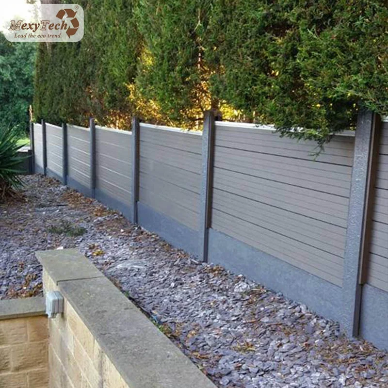 uv proof plastic wpc recycled garden fence , fence manufacturer