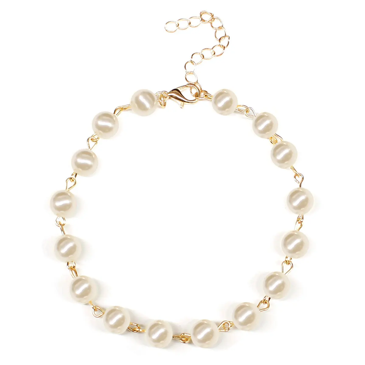 Europe and America jewelry fashion street shot all handmade pearl anklet female personality joker beach anklet
Europe and America jewelry fashion street shot all handmade pearl anklet female personality joker beach anklet