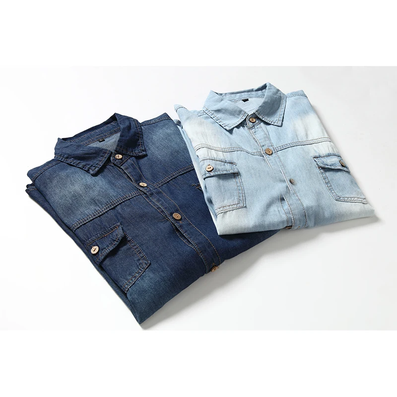 Wholesale 2020 Spring New Men's Clothing Fashion Casual Jeans Long Sleeve Slim Long Sleeve Mens shirt, Light blue, dark blue
Wholesale 2020 Spring New Men's Clothing Fashion Casual Jeans Long Sleeve Slim Long Sleeve Mens shirt, Light blue, dark blue