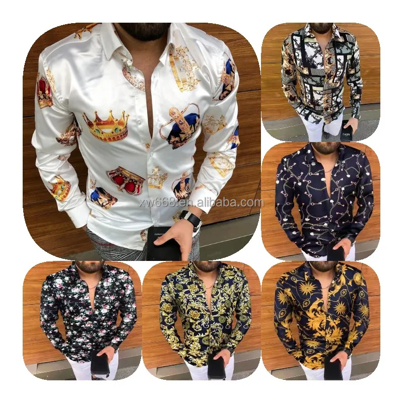 Luxury Royal men's Shirt Casual slim long sleeve Men's fashion printed shirt Camisha social macho ball party shirt, Picture
Luxury Royal men's Shirt Casual slim long sleeve Men's fashion printed shirt Camisha social macho ball party shirt, Picture