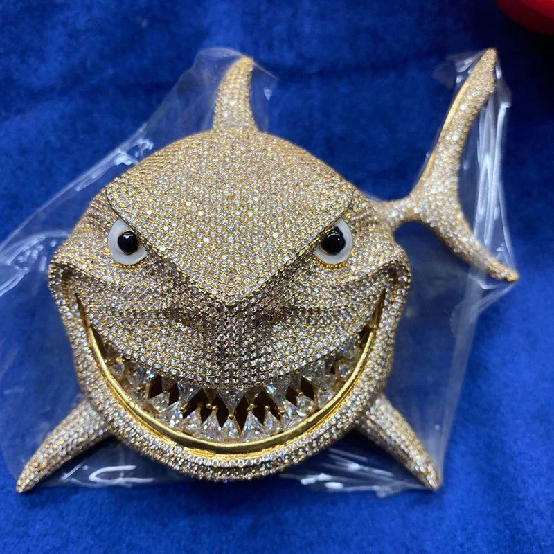 New fully big size street style jewelry iced out simulate stone tribute shark pendant fit iced cuban link chain
New fully big size street style jewelry iced out simulate stone tribute shark pendant fit iced cuban link chain
