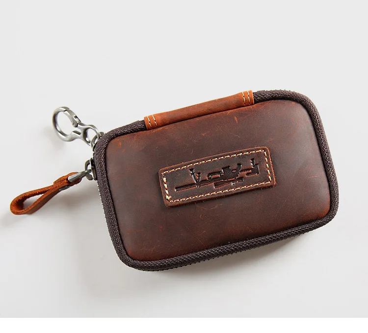 2021 New Arrival Vintage Genuine Crazy Horse Leather Card Holder Pouch Zipper Coin Purse With Keychain
2021 New Arrival Vintage Genuine Crazy Horse Leather Card Holder Pouch Zipper Coin Purse With Keychain