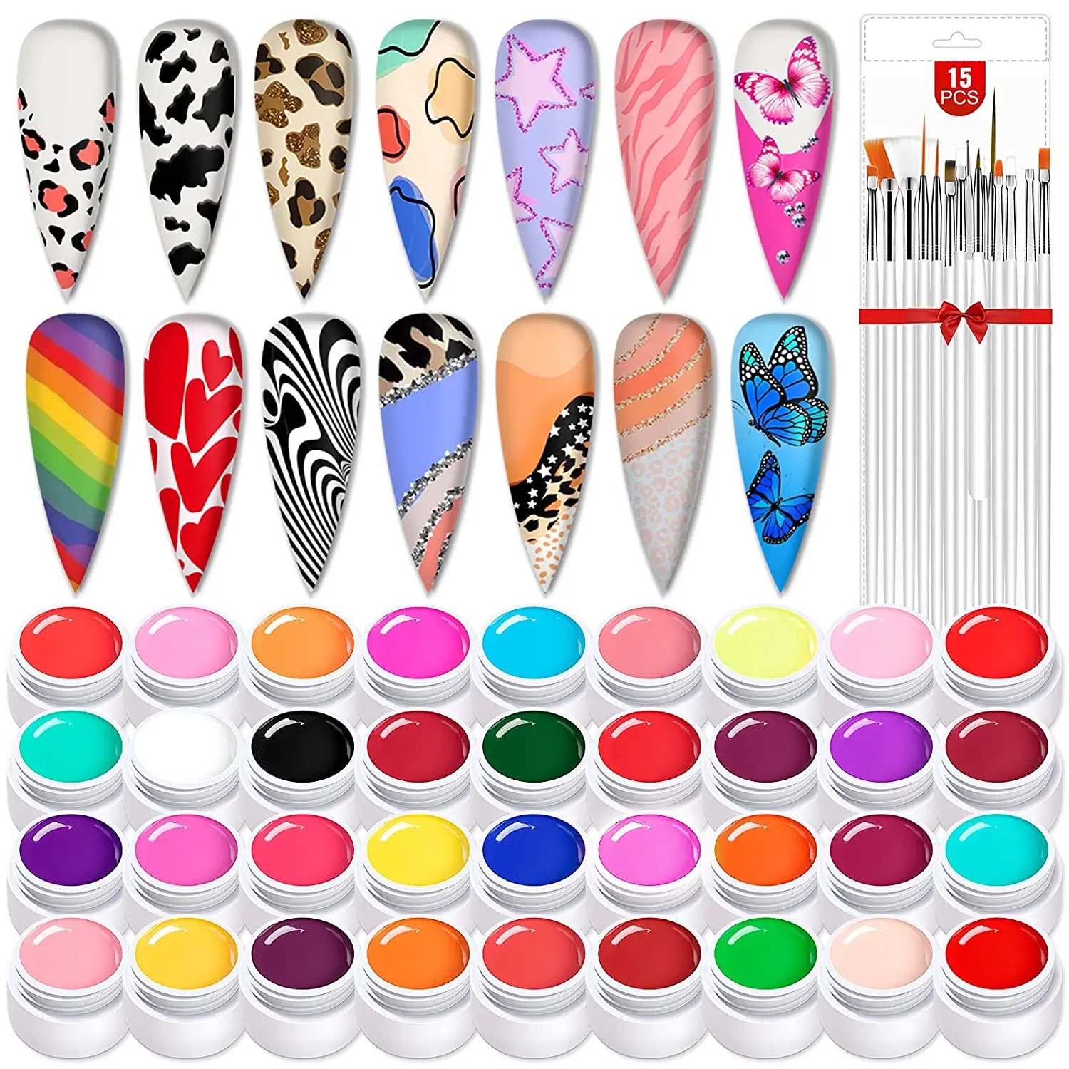 2021 Amazon Custom Private label Color Nail Painting Gel Soak off led uv gel paint for nail art nail polish uv gel, Clear
2021 Amazon Custom Private label Color Nail Painting Gel Soak off led uv gel paint for nail art nail polish uv gel, Clear