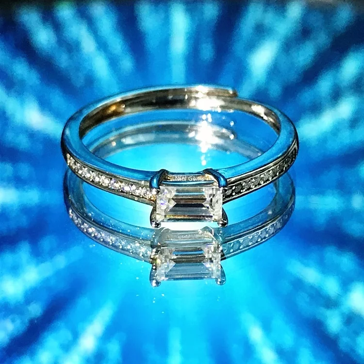 Ring silver s925 plated white gold niel gems moisanite ajustable rings 925 moissanite baguette jewelry
Ring silver s925 plated white gold niel gems moisanite ajustable rings 925 moissanite baguette jewelry