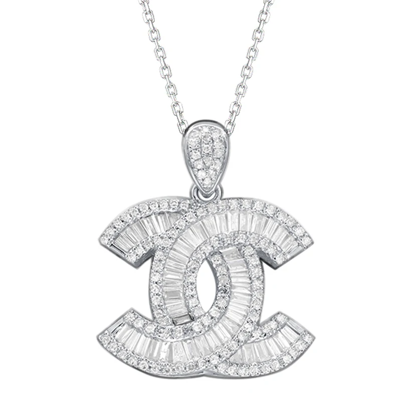 2022 new arrival hot sale jewelry 18k real white gold fashion diamonds letter capital necklace for women
2022 new arrival hot sale jewelry 18k real white gold fashion diamonds letter capital necklace for women