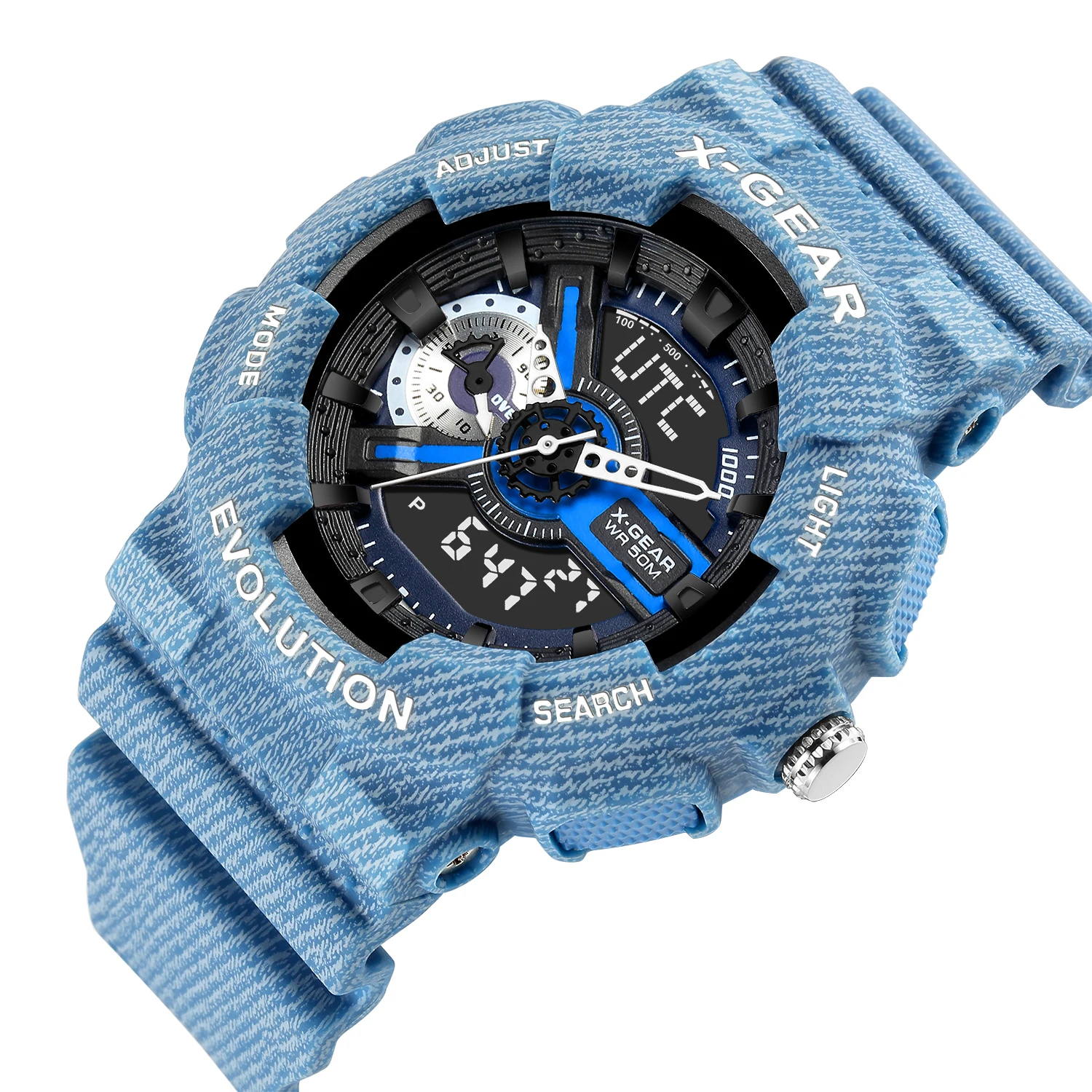 X-GEAR Men Outdoor Sport Digital Watches LED Dual Display Alarm Clock Waterproof Wristwatches, Black
X-GEAR Men Outdoor Sport Digital Watches LED Dual Display Alarm Clock Waterproof Wristwatches, Black