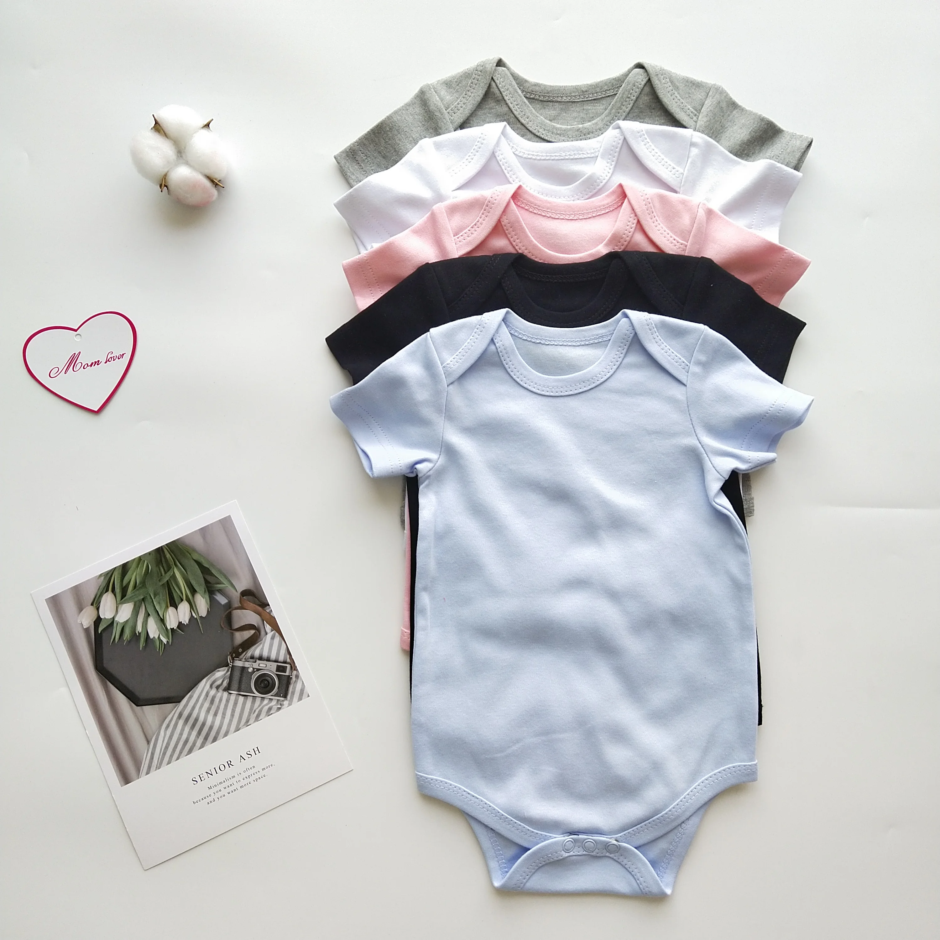 Wholesale baby onesie short sleeve baby clothes newborn infant clothing custom logo baby boys rompers, Customized color
Wholesale baby onesie short sleeve baby clothes newborn infant clothing custom logo baby boys rompers, Customized color
