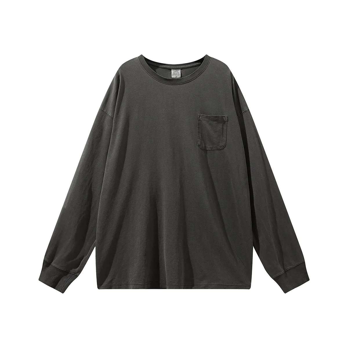 Autumn and winter old pocket bottoming shirt high street retro loose tide brand long-sleeved T-shirt, Customized color
Autumn and winter old pocket bottoming shirt high street retro loose tide brand long-sleeved T-shirt, Customized color