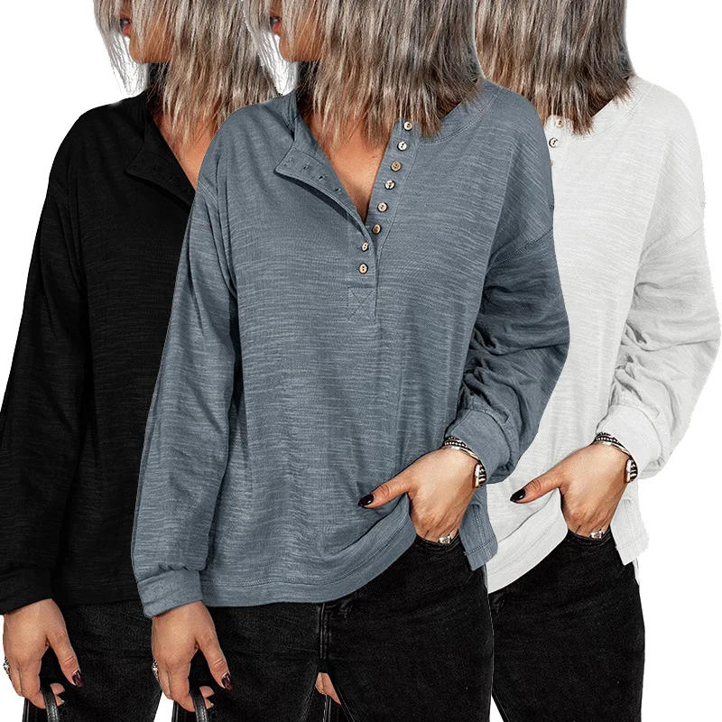 New Style Fall Top Solid Color Buttoned Front Long Sleeve Tops Elegant Blouses For Women 2021, Customized fall 2021 women clothes
New Style Fall Top Solid Color Buttoned Front Long Sleeve Tops Elegant Blouses For Women 2021, Customized fall 2021 women clothes