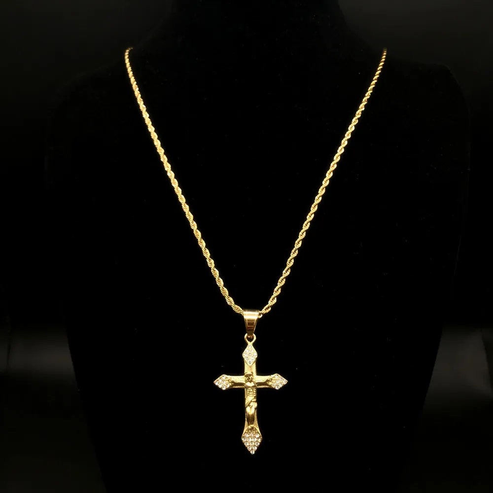 Beiyan jewelry best selling products fashion stainless steel diamond jesus cross gold pendant, Golden
Beiyan jewelry best selling products fashion stainless steel diamond jesus cross gold pendant, Golden
