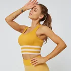10 Colors Sujetador Superior Deportivo Yoga Sports Bra Seamless Loneline Workout Wear Tops