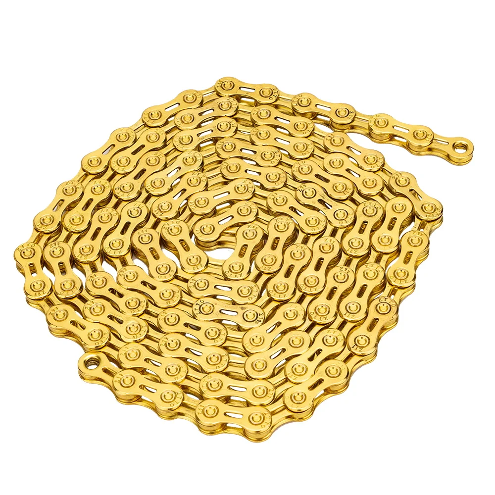 ZTTO 11 Speed MTB Mountain Road Bike Parts Bicycle Chain 116 link Durable Gold Chain For parts K7 System chain
ZTTO 11 Speed MTB Mountain Road Bike Parts Bicycle Chain 116 link Durable Gold Chain For parts K7 System chain