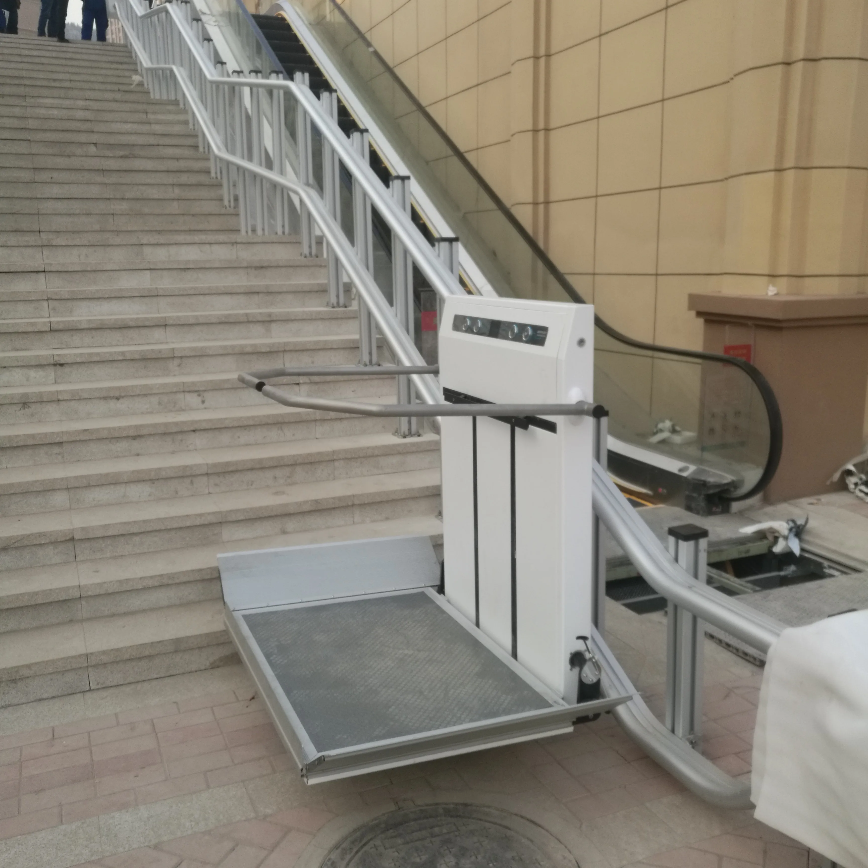 Elevador Hidráulico Eléctrico Para Silla De Ruedas Plataforma Elevadora