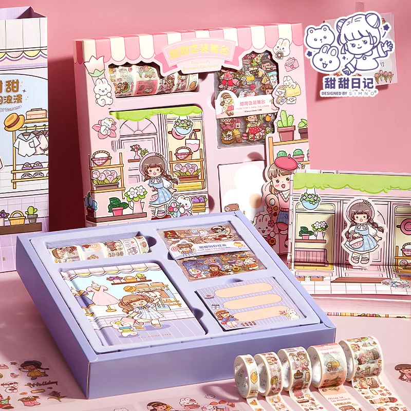 116pcs Kawaii Stationery Set Cartoon Memo Pad Tapes Set School Supplies Stationery Gift Set
116pcs Kawaii Stationery Set Cartoon Memo Pad Tapes Set School Supplies Stationery Gift Set