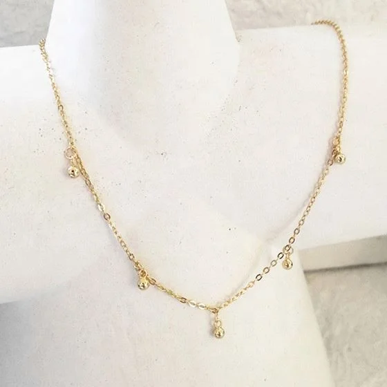 Fashion Gold Plated Round Beads 925 Sterling Silver Choker Necklace for Women, Gold/ silver/ rose gold
Fashion Gold Plated Round Beads 925 Sterling Silver Choker Necklace for Women, Gold/ silver/ rose gold