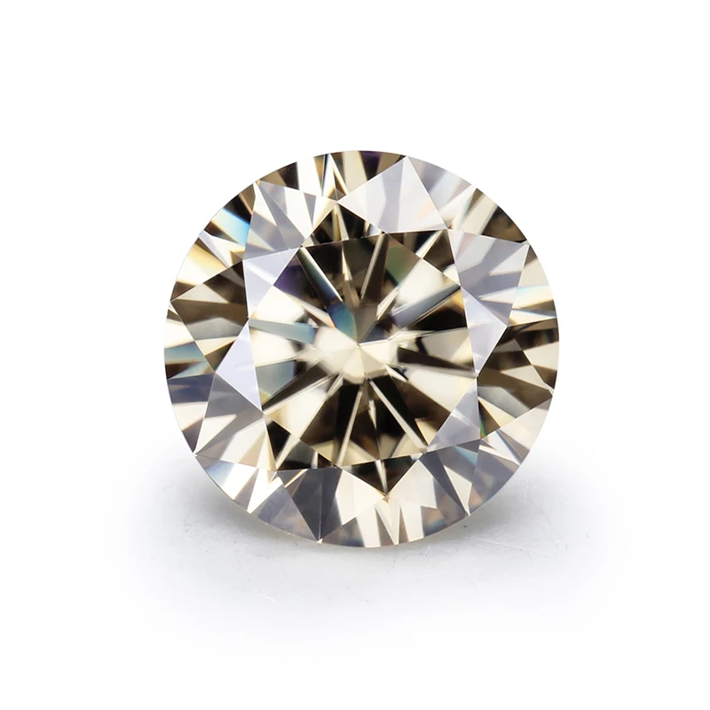 VVS Grade Champagne Color Round Brilliant Cut Moissanite Diamond For Jewelry Rings
VVS Grade Champagne Color Round Brilliant Cut Moissanite Diamond For Jewelry Rings