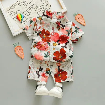 Boys' Summer Short Sleeve Floral Shirt Shorts Set Kids Holiday Beach Suit Casual Pants Fashion European American Printed
Boys' Summer Short Sleeve Floral Shirt Shorts Set Kids Holiday Beach Suit Casual Pants Fashion European American Printed