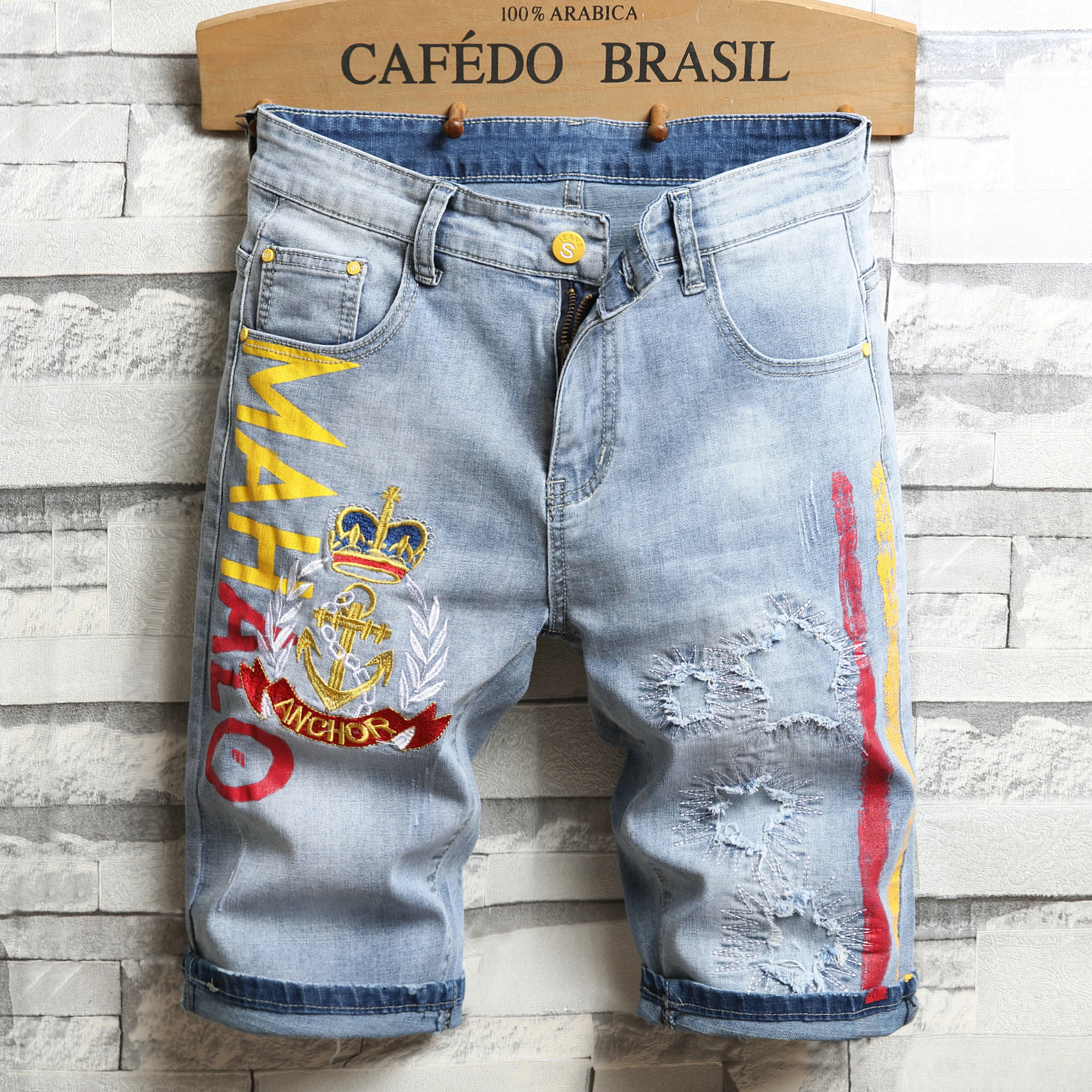 AIPA Mans Fashion Denim Short Pants Men Printing Slim Fit Short Pant Men Casual Comfortable Denim Short Trousers, Customized color
AIPA Mans Fashion Denim Short Pants Men Printing Slim Fit Short Pant Men Casual Comfortable Denim Short Trousers, Customized color