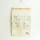 Perfect for holds magazines books tissue over the door cotton fabric Collapsible File Organizer Hanging Folder Document Bag
