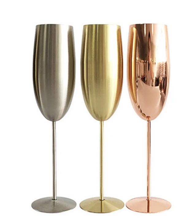 304 Stainless Steel Champagne Glasses Flutes Wine Goblet For Party And Home, Customized
304 Stainless Steel Champagne Glasses Flutes Wine Goblet For Party And Home, Customized