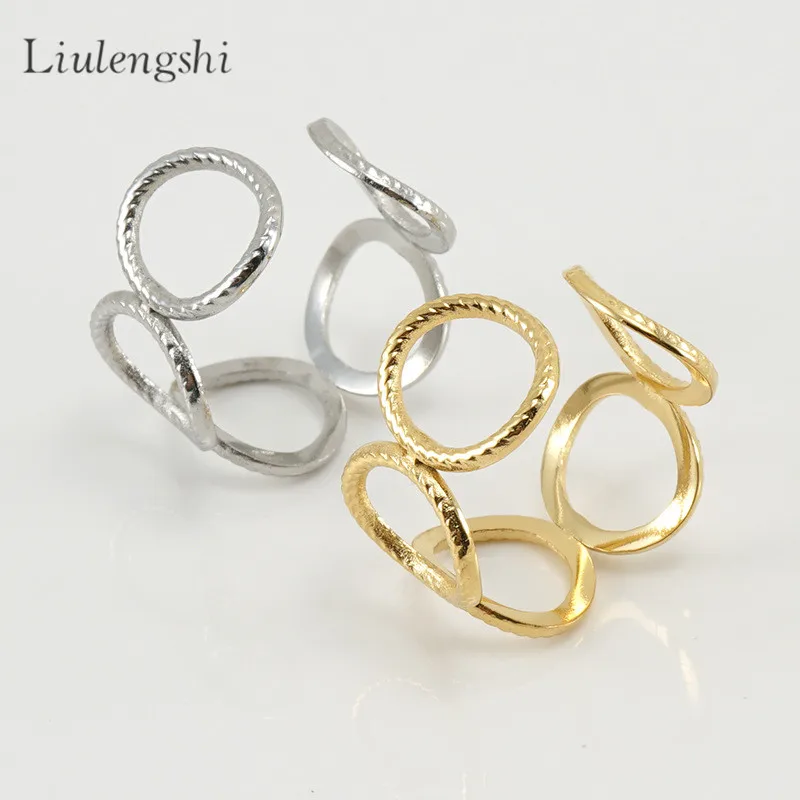 Simple 18K Gold Plated Geometric Circle Band Rings Hot Sale Stainless Steel Round Circle Link Chain Rings
Simple 18K Gold Plated Geometric Circle Band Rings Hot Sale Stainless Steel Round Circle Link Chain Rings
