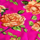 Factory wholesale purple microfiber 100 polyester floral print bed sheet fabric