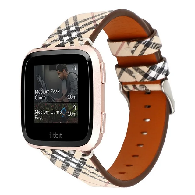New for Fitbit Versa Casual Lattice Pattern Leather Replaceable Wristband Watch Strap, 4 colors
New for Fitbit Versa Casual Lattice Pattern Leather Replaceable Wristband Watch Strap, 4 colors