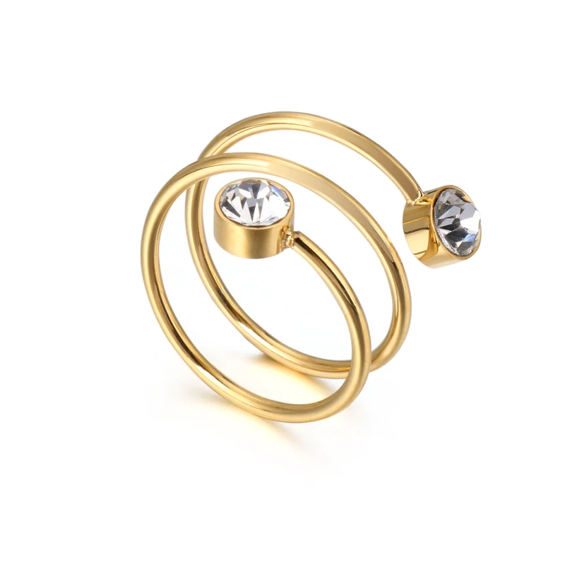 2020 Fashion Jewelry Gold Plating Rings Adjustable Stainless Steel Women Wedding Rings, Silver/gold
2020 Fashion Jewelry Gold Plating Rings Adjustable Stainless Steel Women Wedding Rings, Silver/gold