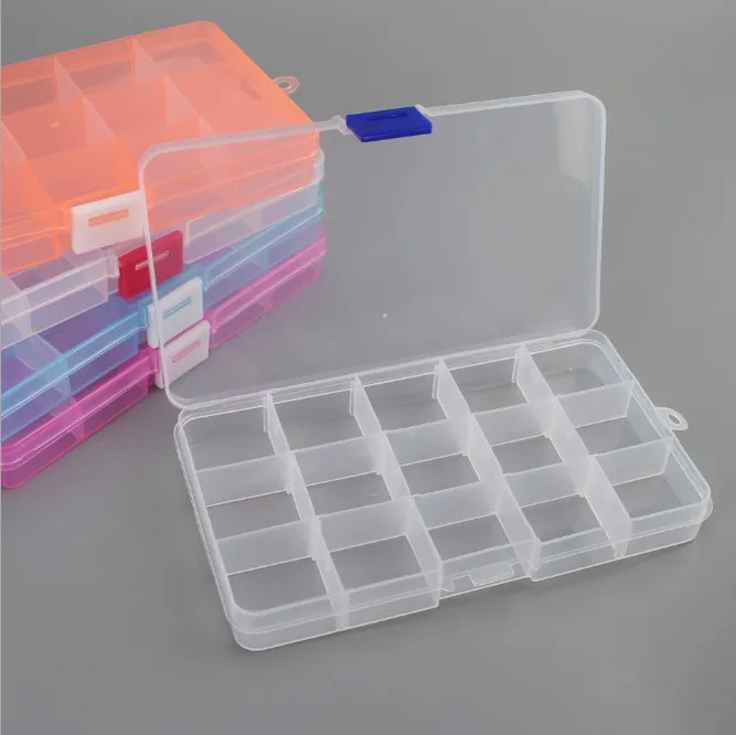 15 Slot Adjustable Bead Organizer Jewelry Box Plastic Compartment storage case Jewelry Accessories Storage Box, Orange,pink,blue,etc
15 Slot Adjustable Bead Organizer Jewelry Box Plastic Compartment storage case Jewelry Accessories Storage Box, Orange,pink,blue,etc