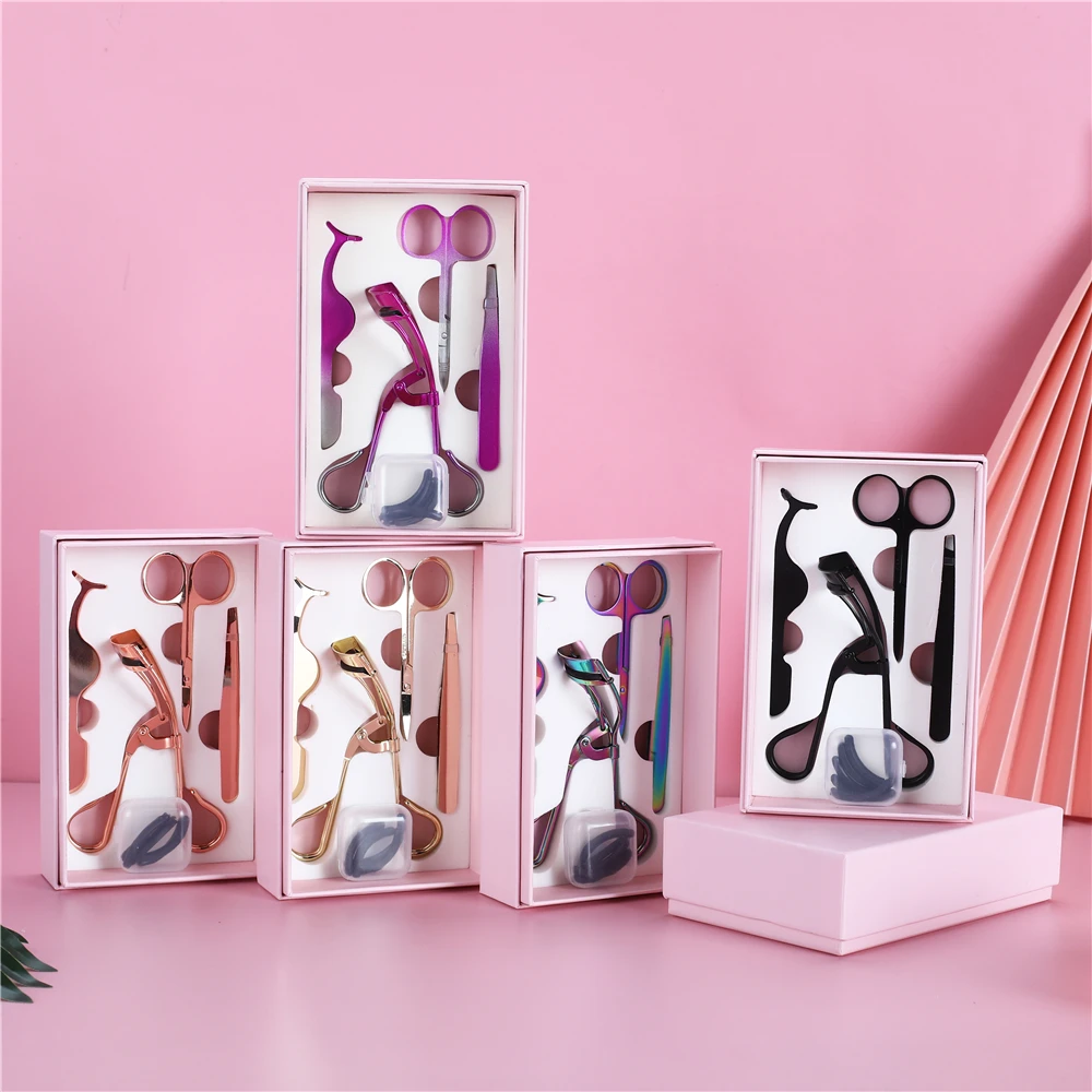 Wholesale Eyebrow trimming set and eyelash tool tweezers packaging with custom Eyelash kit tool box slant tweezers lash curler, Multiple colour
Wholesale Eyebrow trimming set and eyelash tool tweezers packaging with custom Eyelash kit tool box slant tweezers lash curler, Multiple colour