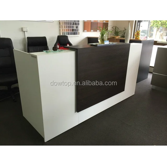 design white wooden counter hotel cashier /office reception desk