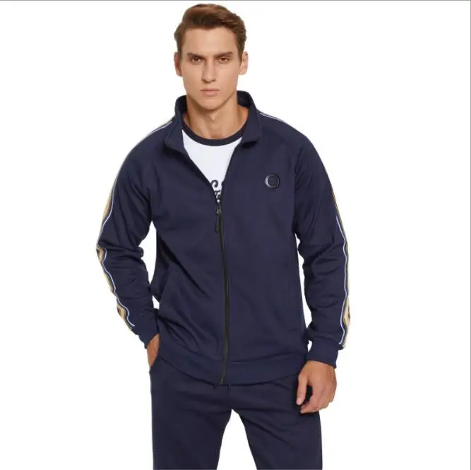 2021 brand sportswear suit men's spring and autumn zipper contrast printing line track suit two-piece clothing, Custom
2021 brand sportswear suit men's spring and autumn zipper contrast printing line track suit two-piece clothing, Custom