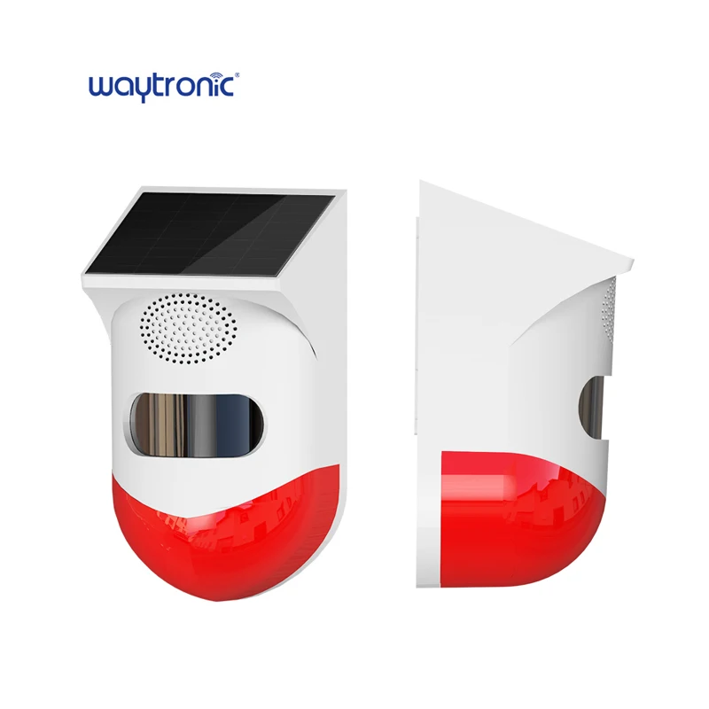 120dB Home Security Alarm Outdoor Infrared Motion Detector Solar Waterproof IP65 Pir Motion Sensor Alarm with Warning Light
120dB Home Security Alarm Outdoor Infrared Motion Detector Solar Waterproof IP65 Pir Motion Sensor Alarm with Warning Light